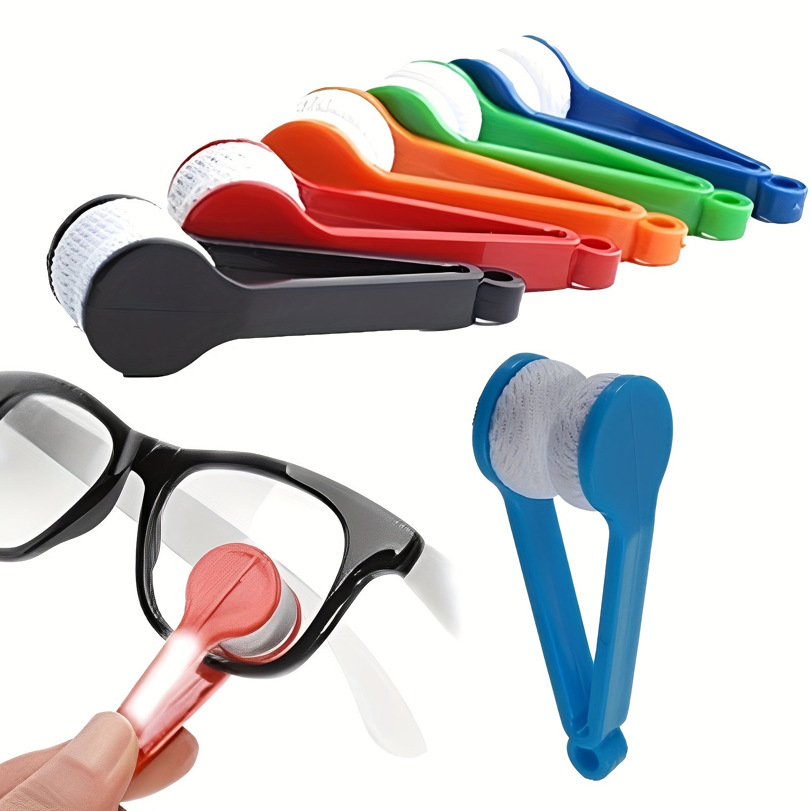 Portable Glasses Cleaner Double-sided Wipe Glasses Cleaning Tool