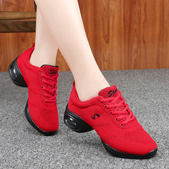Arch Support Non Slip Dance Shoes Mesh Breathable Comfortable Woven Shoes