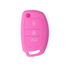 Modern Car Silicone Key Cover 3 Buttons Folding Key