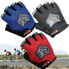 Mesh Half Finger Cycling Gloves Non-slip Breathable Outdoor Sports Gloves