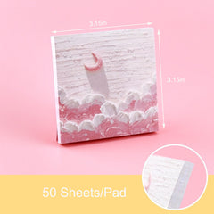 50 Sheets Sticky Notes 3x3 Tearable Painting Style