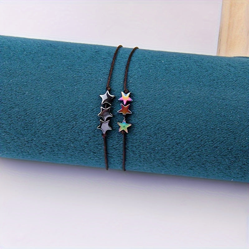 Adjustable Star Bracelet Couple Relationship Bracelet Couple Friendship Gift