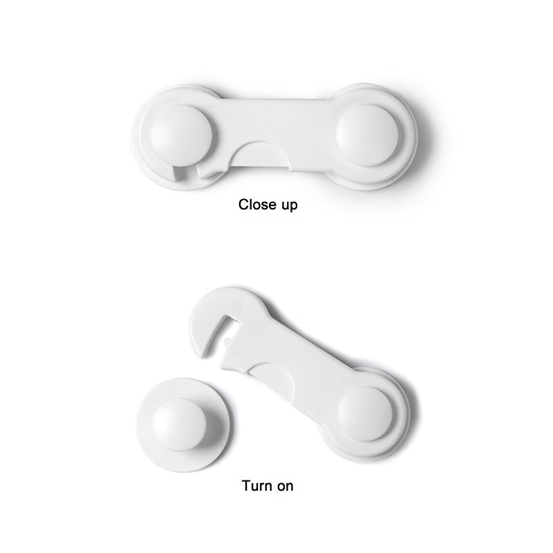 5 Pack Adjustable Drawer Locks - Child Safety Locks for Baby Proofing