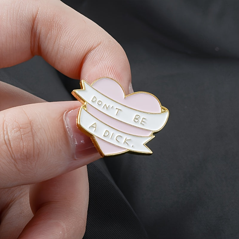 Pink Love Micro Pin Brooch for Jackets and Bags