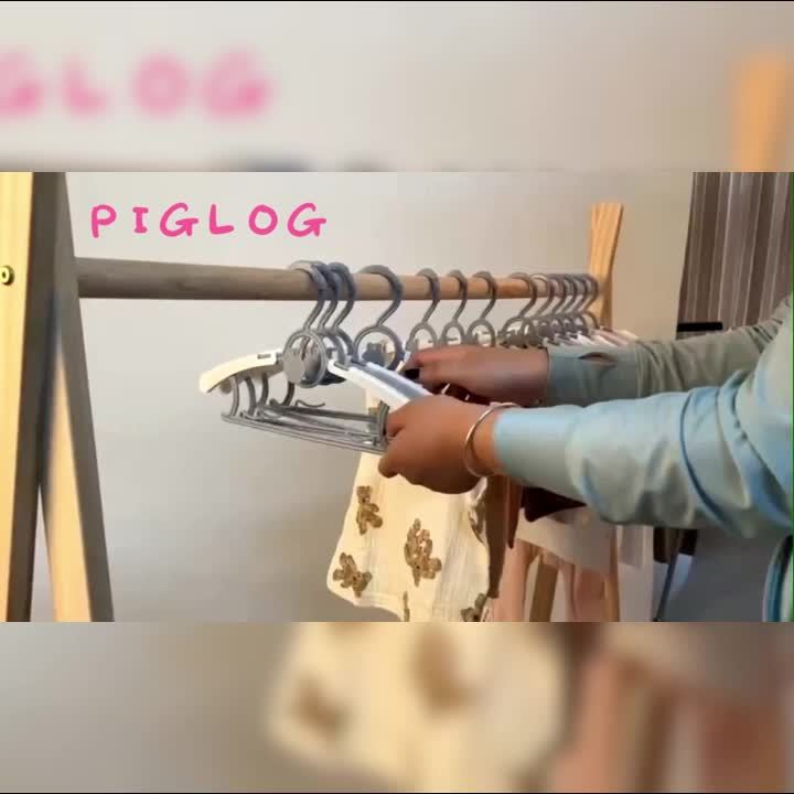 Bunny Grey Hanger Coat Hangers 60 Pack