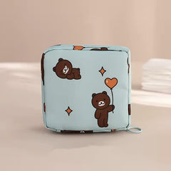 Cartoon Pattern Sanitary Napkin Bag Travel Storage Bag