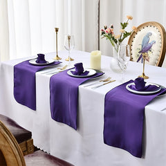 6pcs Coral Orange Polyester Napkin Cloth for Dining Table Decor