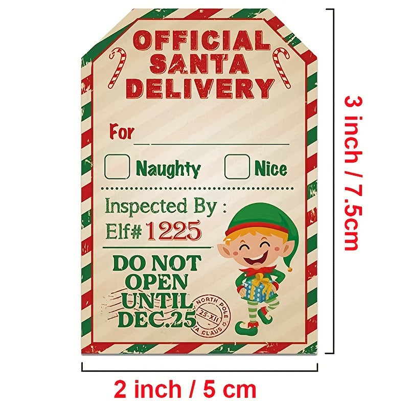 200 Christmas Holiday Gift Series Stickers Roll - Self Adhesive Labels