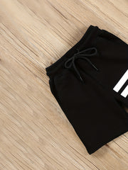 Boys Stripes Shorts Drawstring Waist Comfortable Breathable Summer Kids Clothes