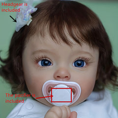 58cm Hair Transplant Reborn Doll Soft Vinyl Dolls