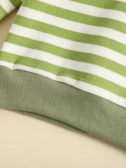 Toddler Girls Striped Sweatshirt & Pants Set for Autumn Winter