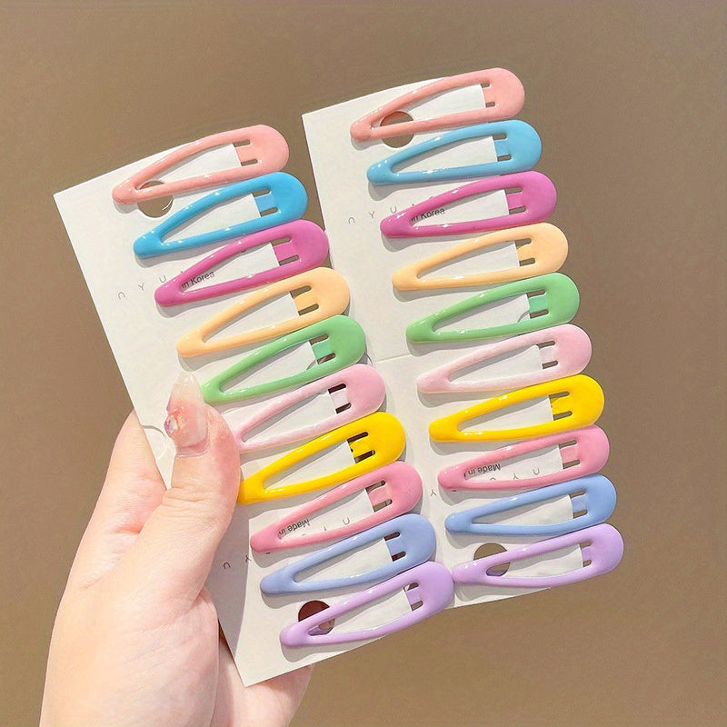Y2K Candy Hair Clip Snap Barrette Metal Hair Slides Non Slip
