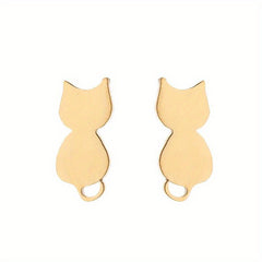Stainless Steel Animal Stud Trinkets Earrings