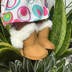 Winter Snow Boots for Dolls Canvas Shoes with Accessories