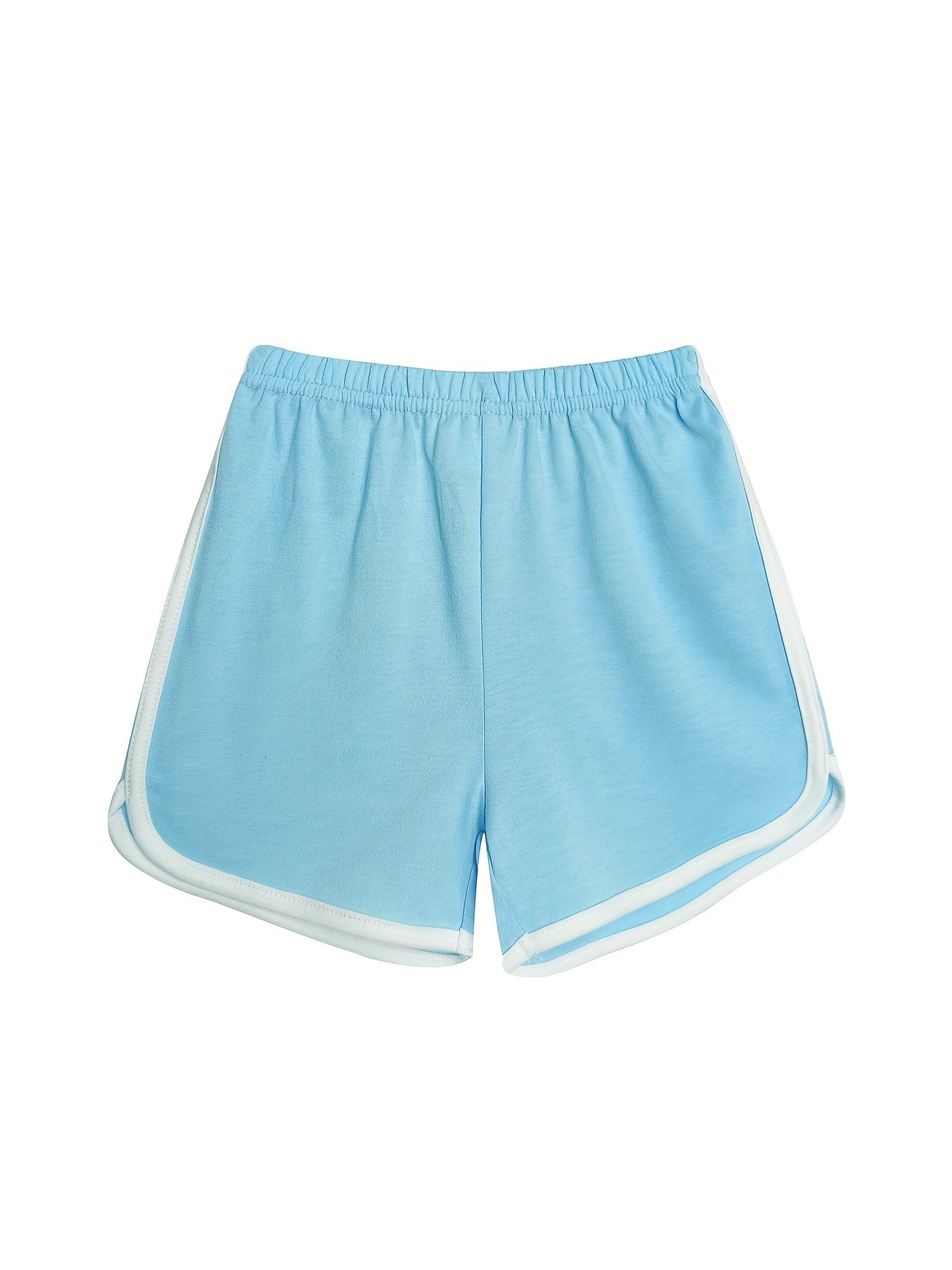 4 Packs Girls Casual Active Shorts With Tie dye And Plain Colors