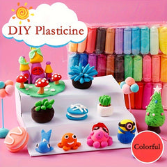 12 24 36 Colors Air Dry Clay Set with Sculpting Tools DIY Crafts