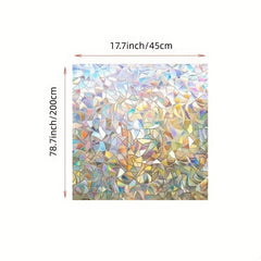 Rainbow Window Film 3D Decorative Vinyl Window Sticker