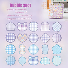 100 Sheets 1 Box Sticky Notes Cartoon Creative Small Box Sticky Notes Stickers