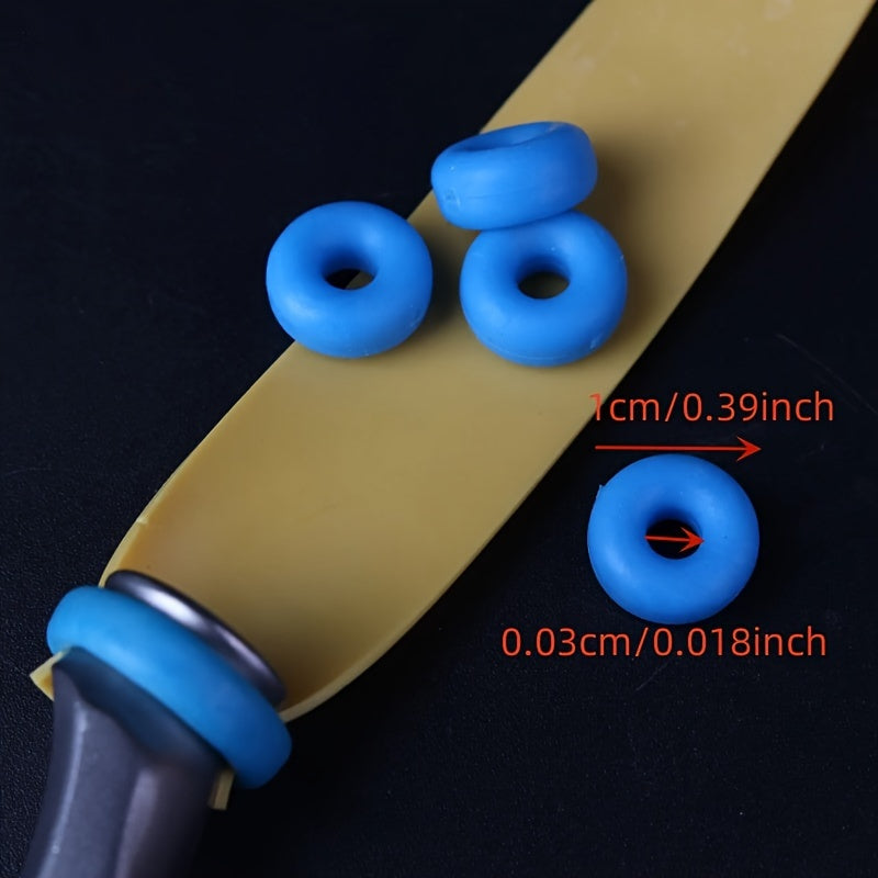 20pcs Rubber Ring Flat Rubber Band Fixation Tie Fast Round Head
