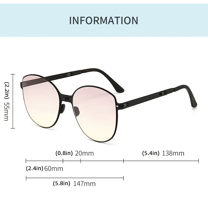 Vintage Oversized Square Sunglasses Women Lens Sun Protection