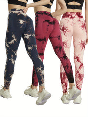 Tie Dye Seamless Yoga Pants High Waist Fitness Leggings