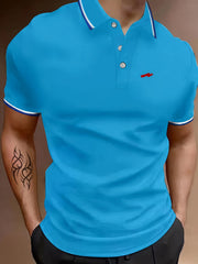Men's Breathable Golf Short Sleeve Shirts Sports Top