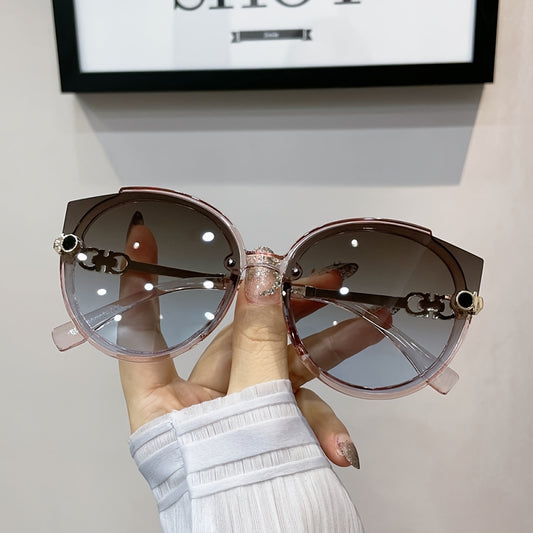 Oversize Frame Sunglasses Unisex Beach Sunscreen Glasses