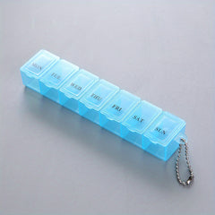 Transparent 7 Grid Pill Box Portable Mini Medicine Container Moisture Proof