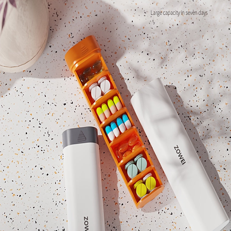 Portable 7 Pill Box Travel Medicine Dispenser Holder