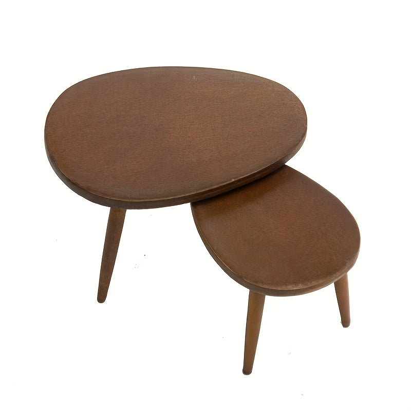 1:12 Scale OB11 Triangle Coffee Table & Desk Dark Brown Dollhouse Accessory