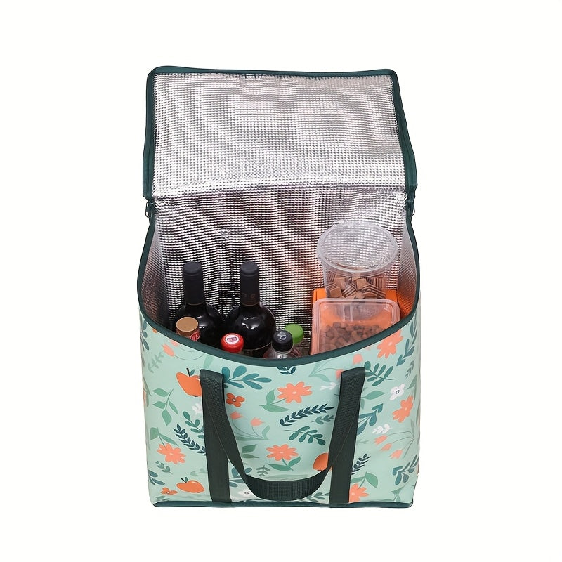 Large Capacity Insulated Cooler Bag Waterproof Reusable Foldable