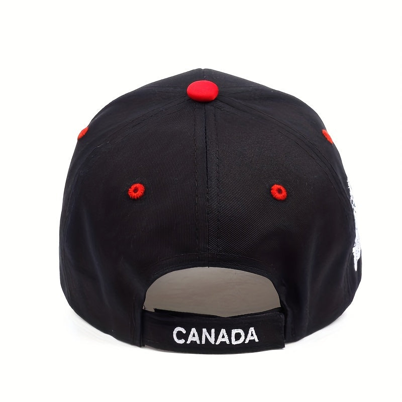 Canada Maple Leaf Baseball Cap Embroidery Unisex Casual Sun Hat