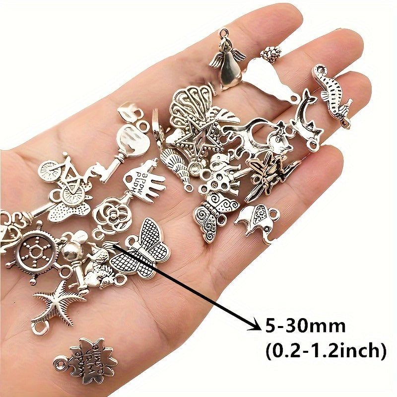 30pcs Mixed Metal Charms for DIY Bracelet Necklace Making