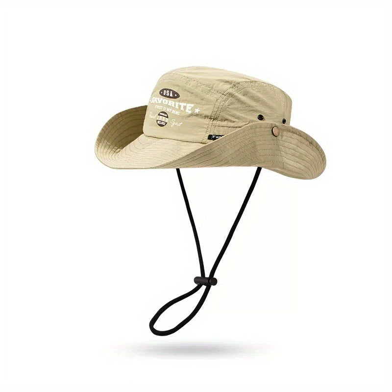 Cowboy Bucket Hat Wide Brim UV Protection Sun Hat