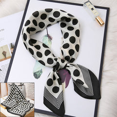 Women's Small Square Scarf Spring Autumn Winter Thin Scarf