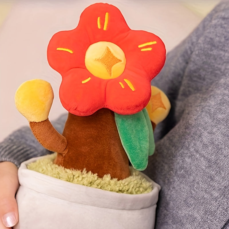Money Plant Plush Toy Bonsai Prosperity Tree with Wealth Symbol Decor