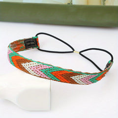 Boho Style Braided Headband Elastic Hair Band