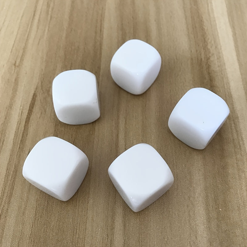 10pcs Acrylic Blank Dice Set for Crafts & Games