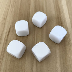 10pcs Acrylic Blank Dice Set for Crafts & Games