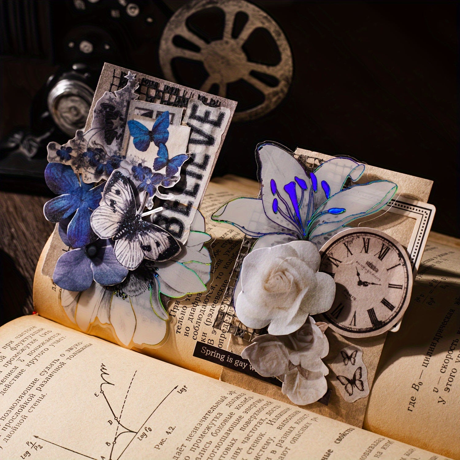 60pcs Old Things Series Large Portion Retro Journal Material Pack