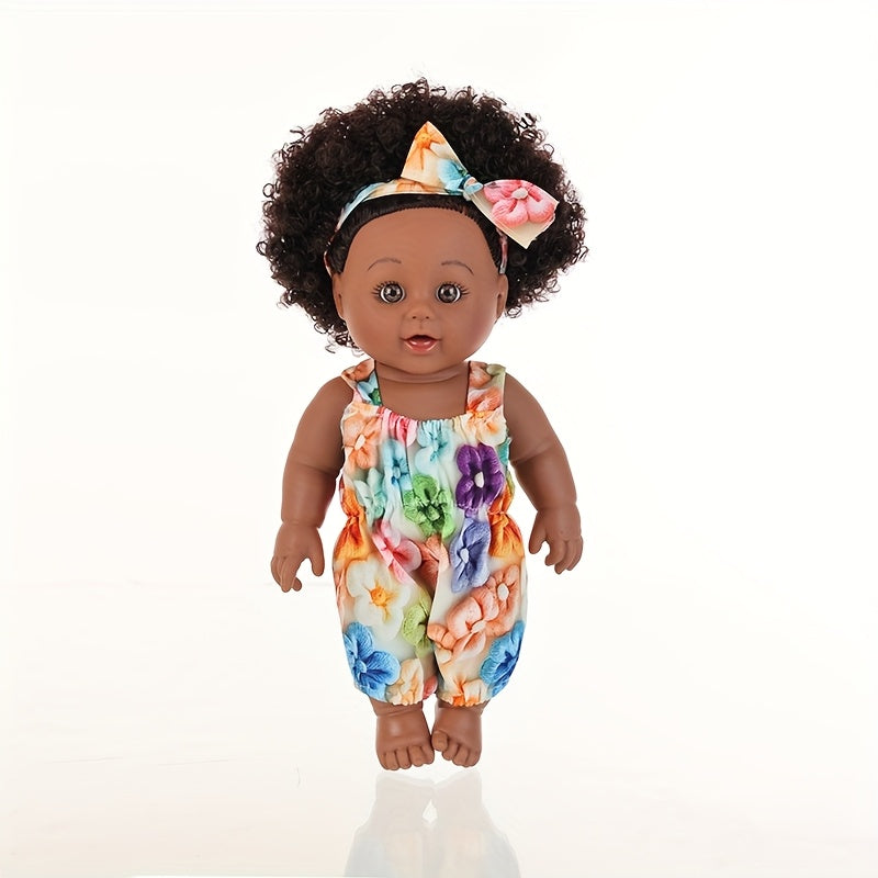 12" Anime Doll in Light Beige with Floral Outfits & Headbands