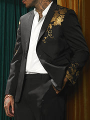 Bronzing Style Suit Men s Slim Fit Business Blazer