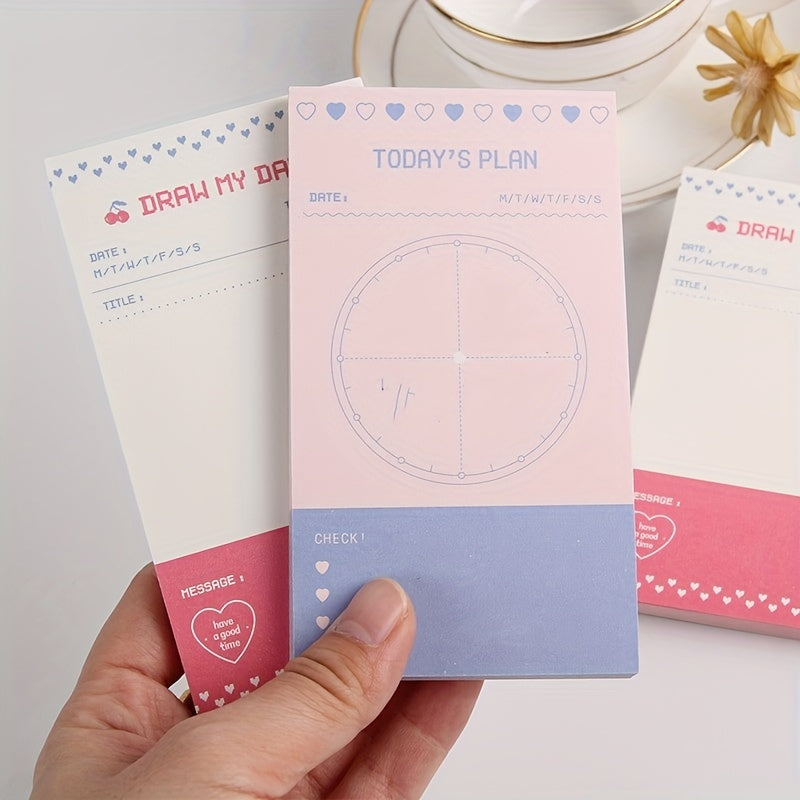 50 Sheets Carry on Tearable Small Book Daily Message Notepad Memo Pad