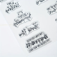 1pc Cartoon Clear Stamp Journal Stamp Reusable Stationery Student Stamp