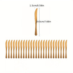 Golden Party Supplies Kit for 25 Guests - Plates, Cups, Napkins