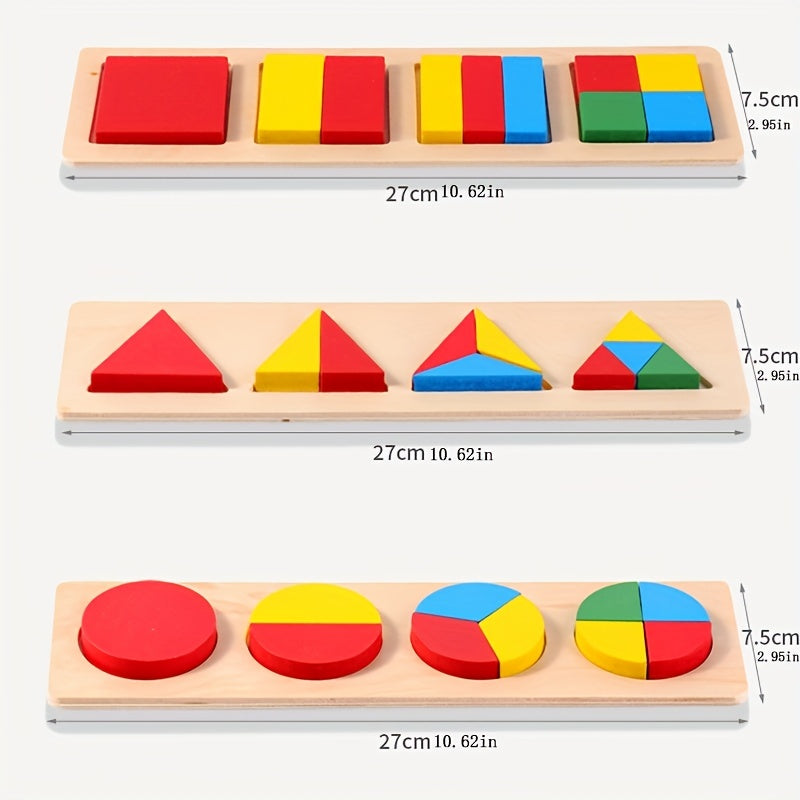 Montessori Geometric Puzzle Set for Kids