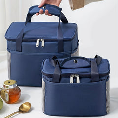 Large Capacity Insulated Lunch Bag for Office Workers