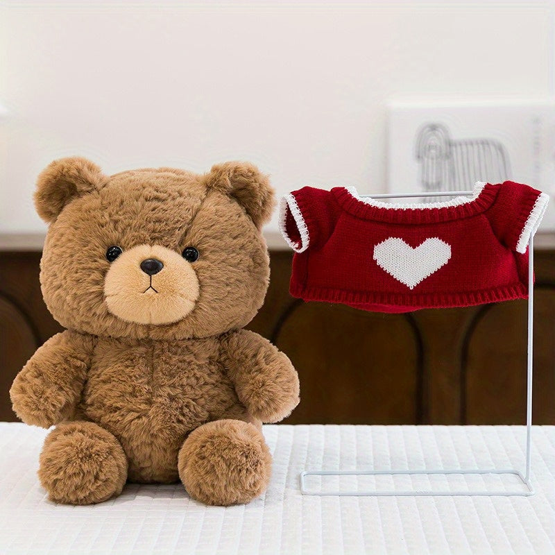 Soft Teddy Bear Sweater Plush Toy for Home Decoration