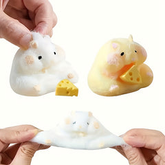 1pc Hamster Squeezing Toy TPR Material Soft Sensory Game