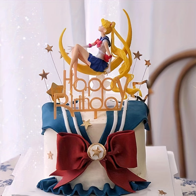 Magical Girl Models Anime Character Figurines Home And Car Decorations